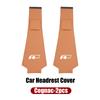 Car Leather Headrest Protective Cover Storage Bag For Volkswagen VW R Tiguan CC Jetta Polo Golf Passat T-ROC AY5