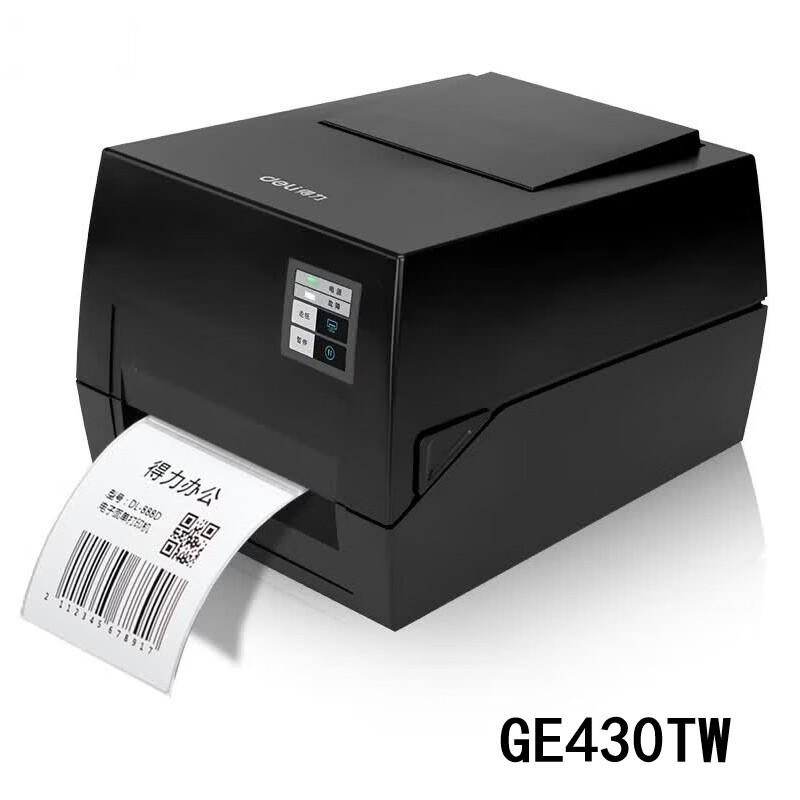 Deli GE430TW 106mm Thermal Transfer Bluetooth Label Printer CN plug (adapter included)