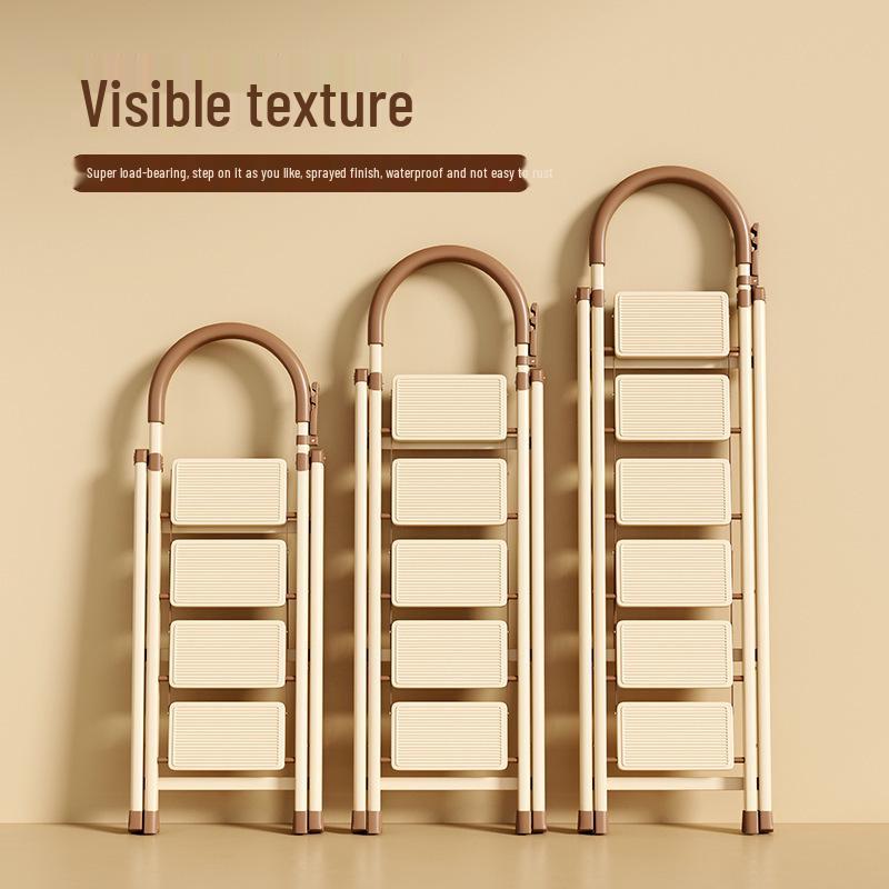 Multifunctional Carbon Steel Telescopic Folding A-Frame Ladder and Clothes Rack
