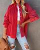 Factory Direct Autumn Long-sleeved Denim Jacket Women's Washed Rough Edge Medium and Long Loose Jacket In Stock