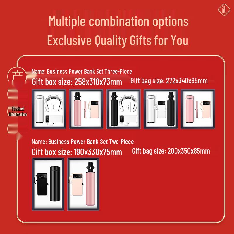 Insulated Stainless Steel Water Bottle Gift Set