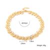 Vintage woven necklace court light luxury exquisite neck chain high sense ins wind gold niche design female collarbone chain
