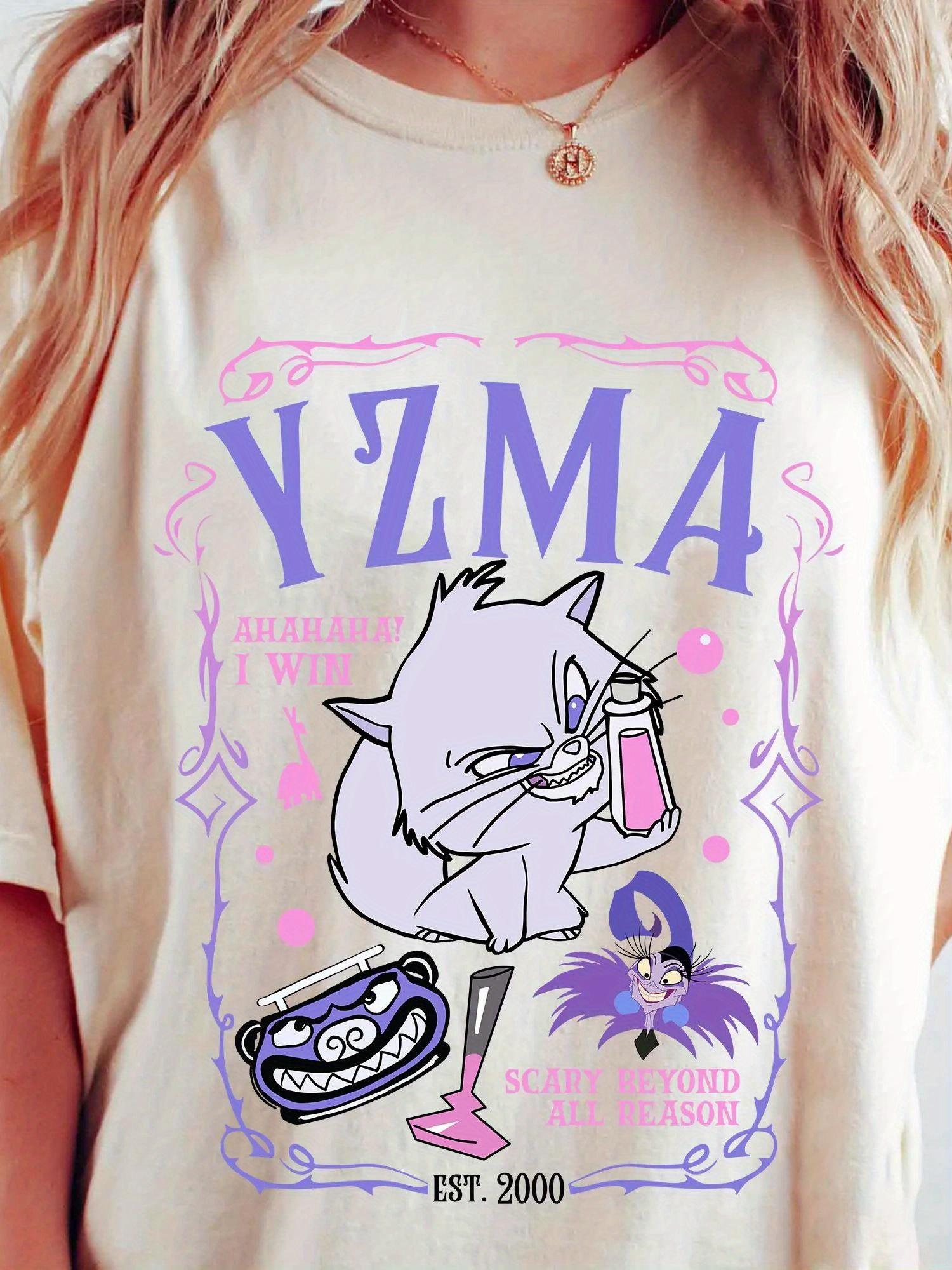 

s Emperors New Groove Izma Cat Villain Womens Pure Cotton Four Season New Neutral Casual Fashion Street Wear 4XL