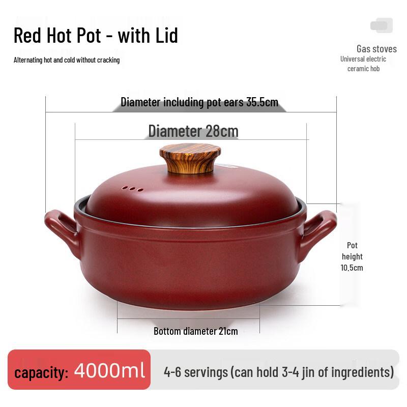 Yiceng High-Temperature Clay Pot Casserole