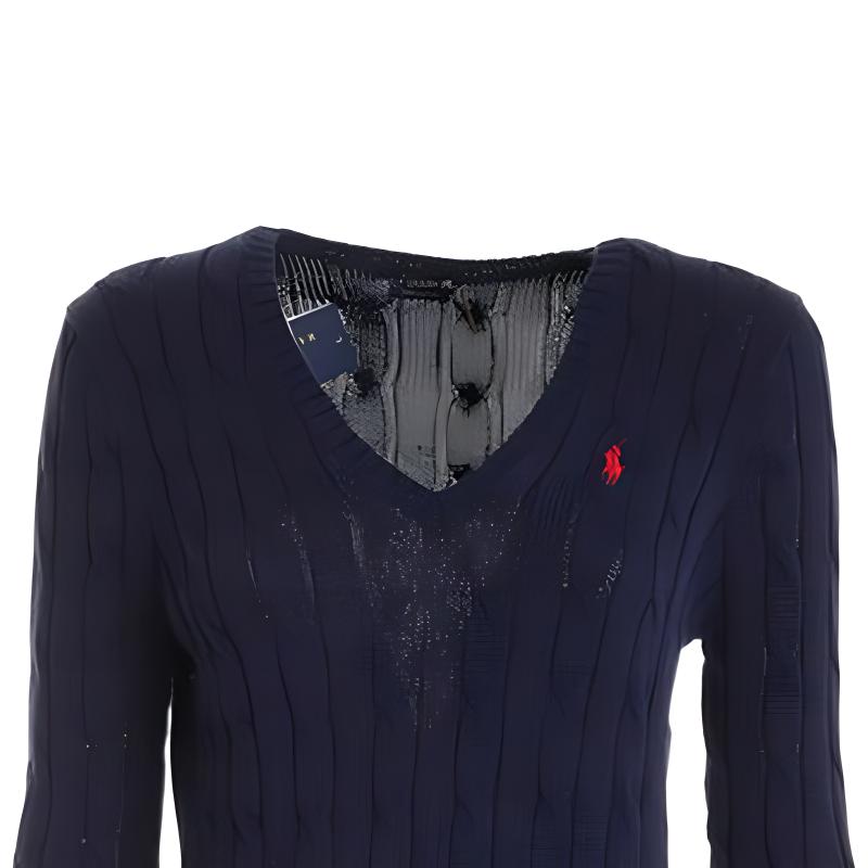 Polo Ralph Lauren Solid Slim Fit Sweater Women Sweater Blue 211580008-007