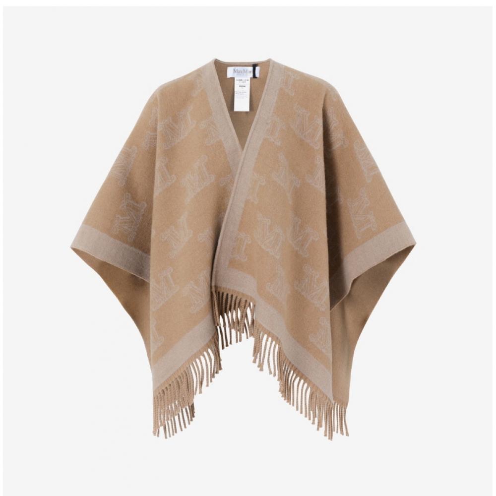Max Mara 2424736091600 007 Frine Frine Jacquard M MonograM Fringe Poncho woMen S Cape