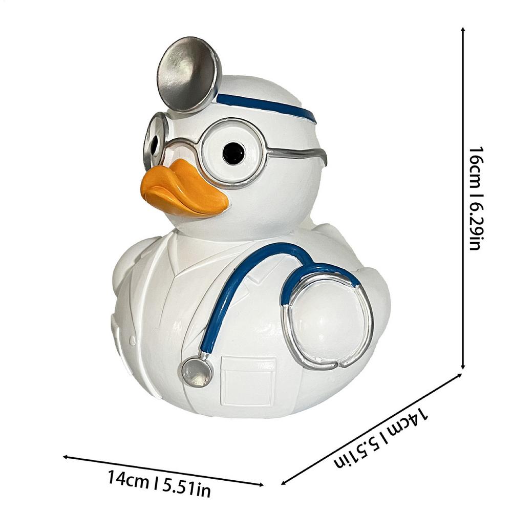 

Transparent Piggy Bank Creative Resin Duck Coin Money Bank Funny Duck Statue for Living Room, Bedroom Indoor Home Decorations