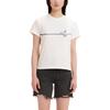 Levis Printed Casual Round Neck Short Sleeve T-Shirt Women Tops Cream A2226-0069