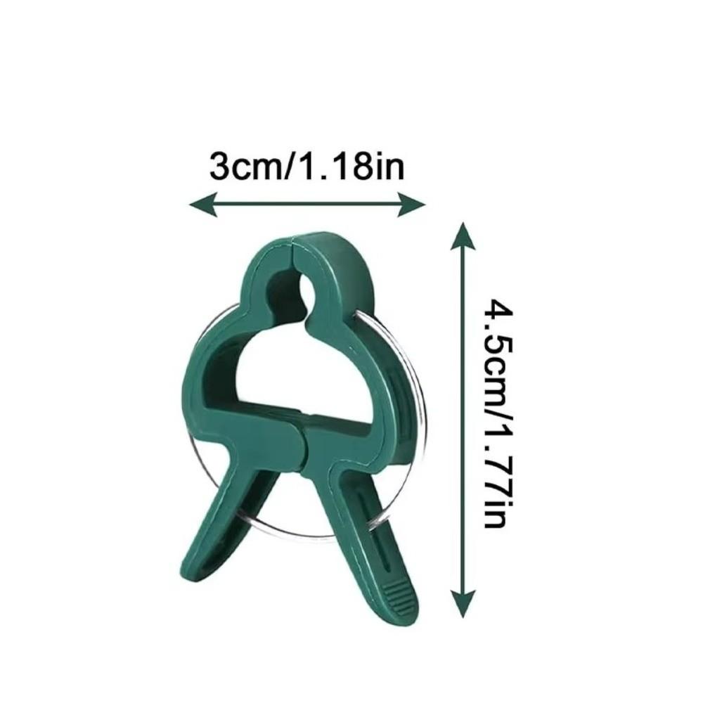 10Pcs Lever Ring Garden Plant Support Clips Durable Plastic Green Lever Ring Clips  Fixed Plants