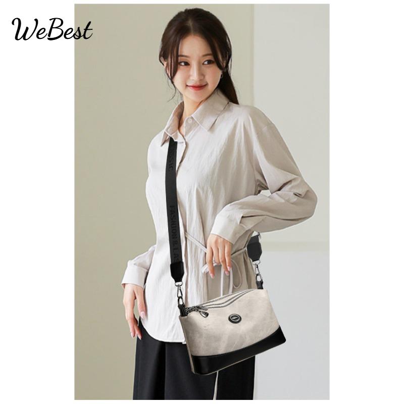 

Nylon Casual Shoulder Crossbody Bag серый