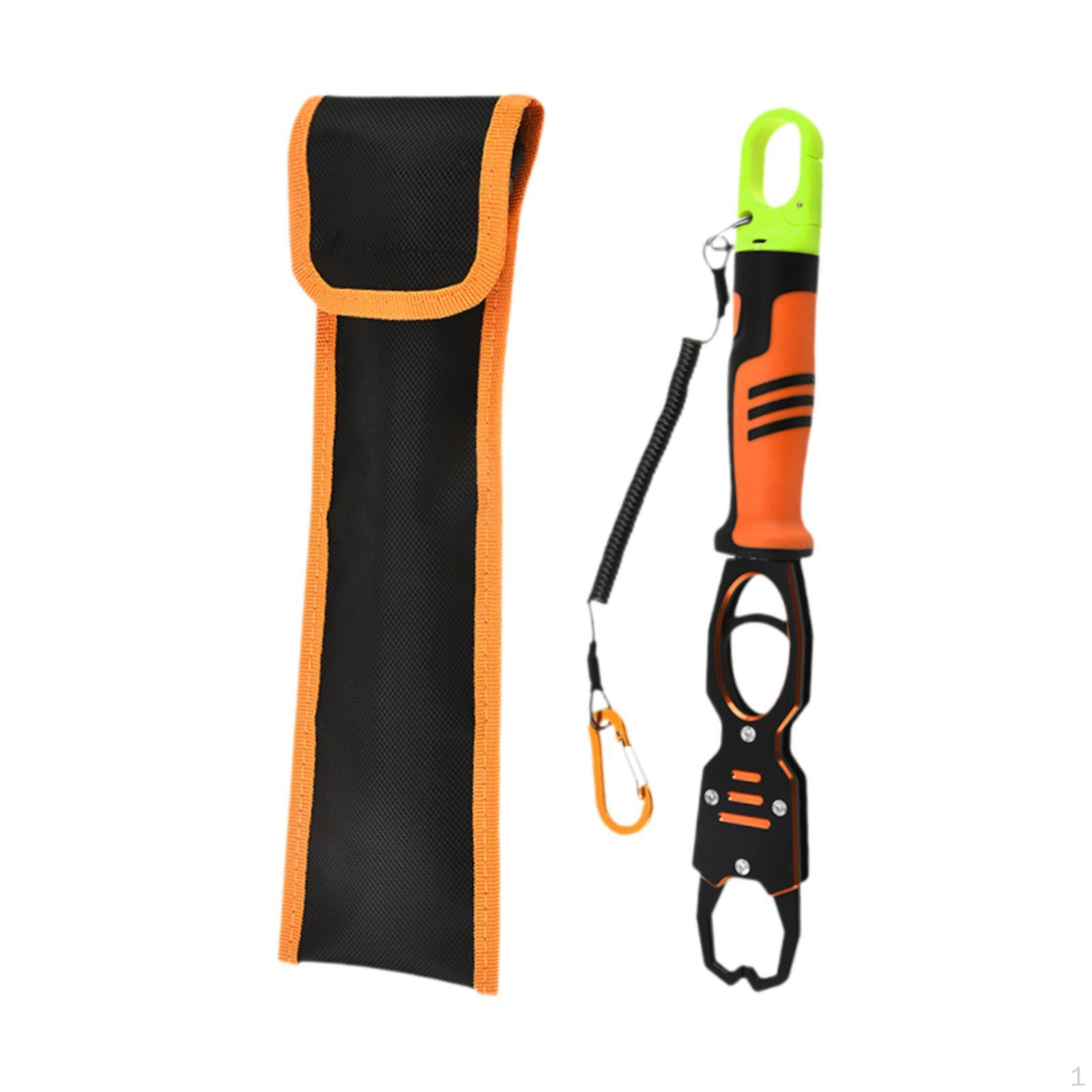 

Fish Lip Gripper Holder Freshwater Control Tackle Grabber Fishing Green Orange