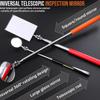 1pcs Detection Tool Extendible Inspection Rotatable Mirror Auto Telescoping Inspection Round Mirror Extending Hand Tools Set