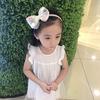 New Large Bowknot Hair Ball Hoop Fashion Simple Mesh Hair Hoop Children Headwear