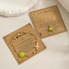 Tennis Element Cross Pendant Necklace, Trendy and Personalized Layered Bracelet Set