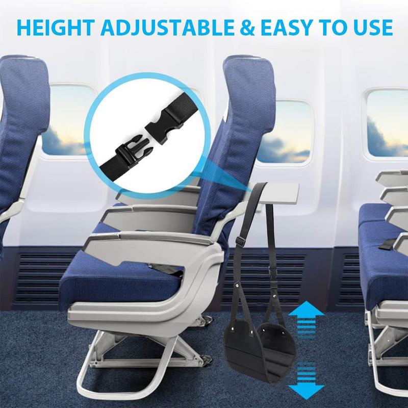 Foot Rest Airplane Footrest Made With High Quality Foam Portable Travel Footrest Carry-On Foot Rest Adjustable Height Foot Rest