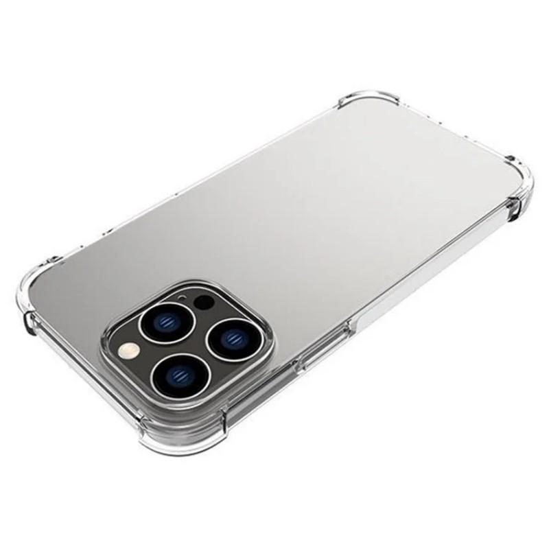 For iPhone 12 Pro Max 6.7 Inch Back Cover WANLONFENG TM Series 2.0mm Clear TPU Phone Case (Big Lens Hole)