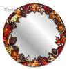Decorative Mirrors for Entryway Halloween Mirror Wall Stickers with Spiders/Skeletons/Pumpkins, Retro Hanging Spider Web Art Ornament, Lightweight