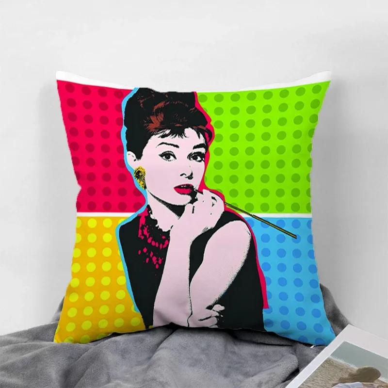 Pop Art Kissenbezüge für 45x45 Kissen Dekorative Sofakissenbezüge 60x60 Kissenbezug 40x40 Paarkissen Kissenbezüge 50x50