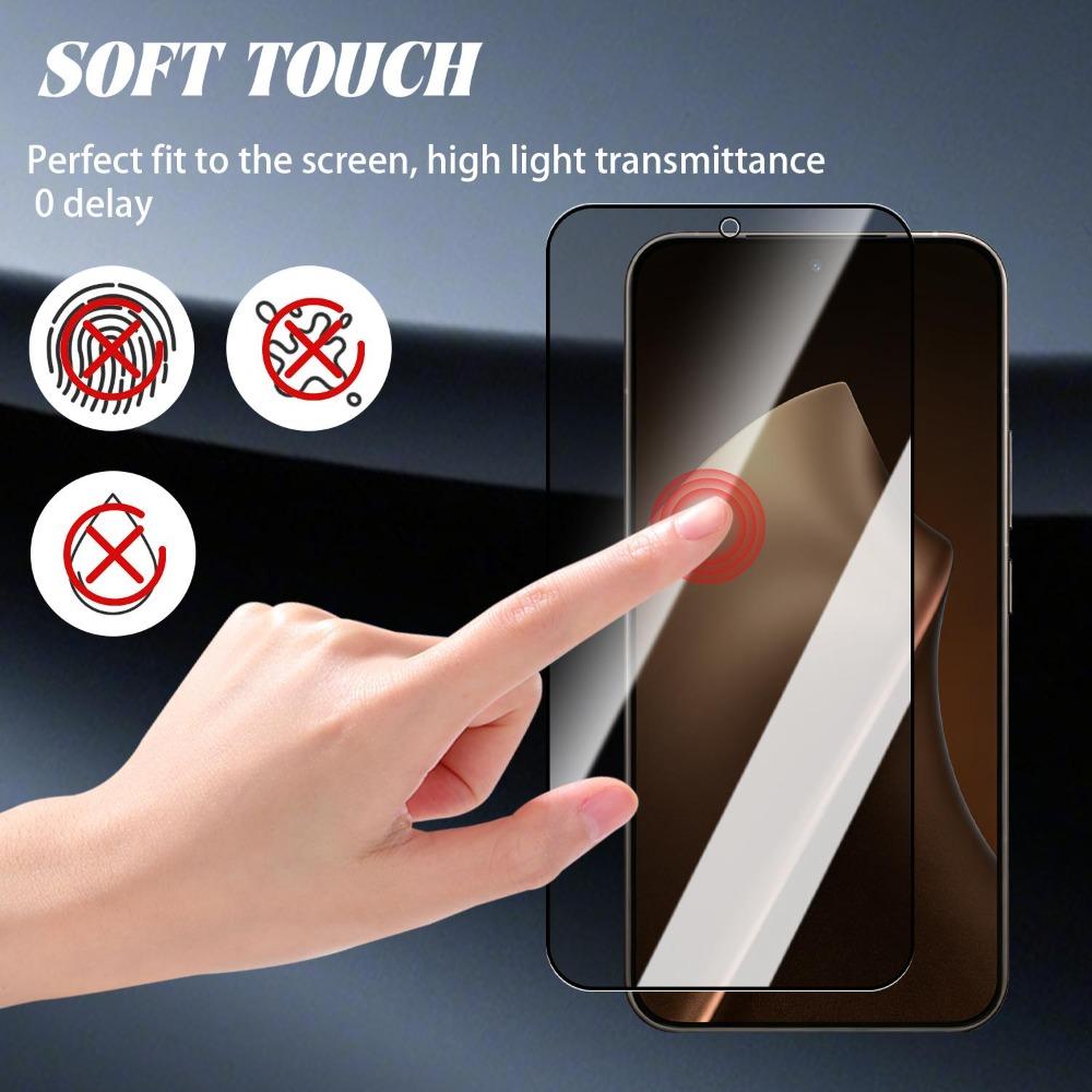 1-3Pcs Tempered Glass Privacy Screen Protectors for Xiaomi 15T/15T Pro Dust-Free Easy Installation Anti-spy Protective Films