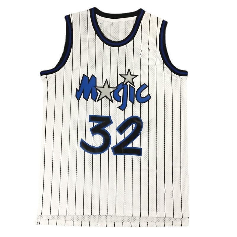 Mens Basketball Jersey Mesh Tank Top With Embroidered Number 32 Shaquille ONeal Style Practice Streetwear