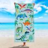 Quick-Dry Polyester Travel Beach Towel, 2D Printed Marble Pattern, Rectangular Soft, All-Season Unisex, Perfect for Beach/Swim