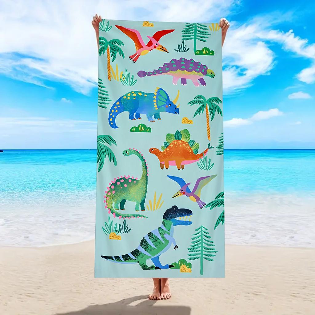 Quick-Dry Polyester Travel Beach Towel, 2D Printed Marble Pattern, Rectangular Soft, All-Season Unisex, Perfect for Beach/Swim