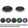 YLPO1 2Pc 74mm 82mm Car Front Trunk Emblem Logo 3D Rear Tail Auto Badge Accessories For BMW E30 E36 E39 E46 E60 E90 X1 X3 X5 M G20 G30