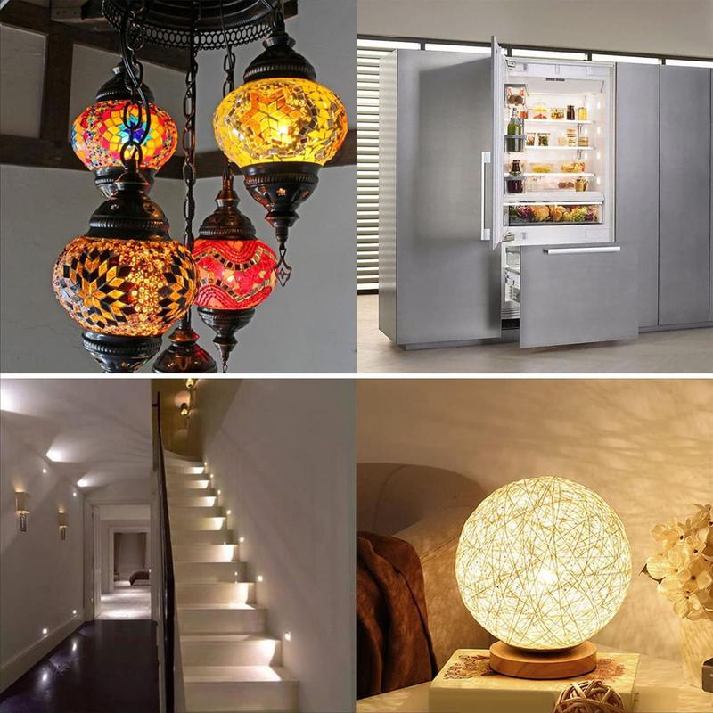 Refrigerator LED Light Bulb E14 220V LED Light Bulbs Mini LED Light Bulbs Refrige Cabinet Display Lamps Refrigerator Screw Bulb