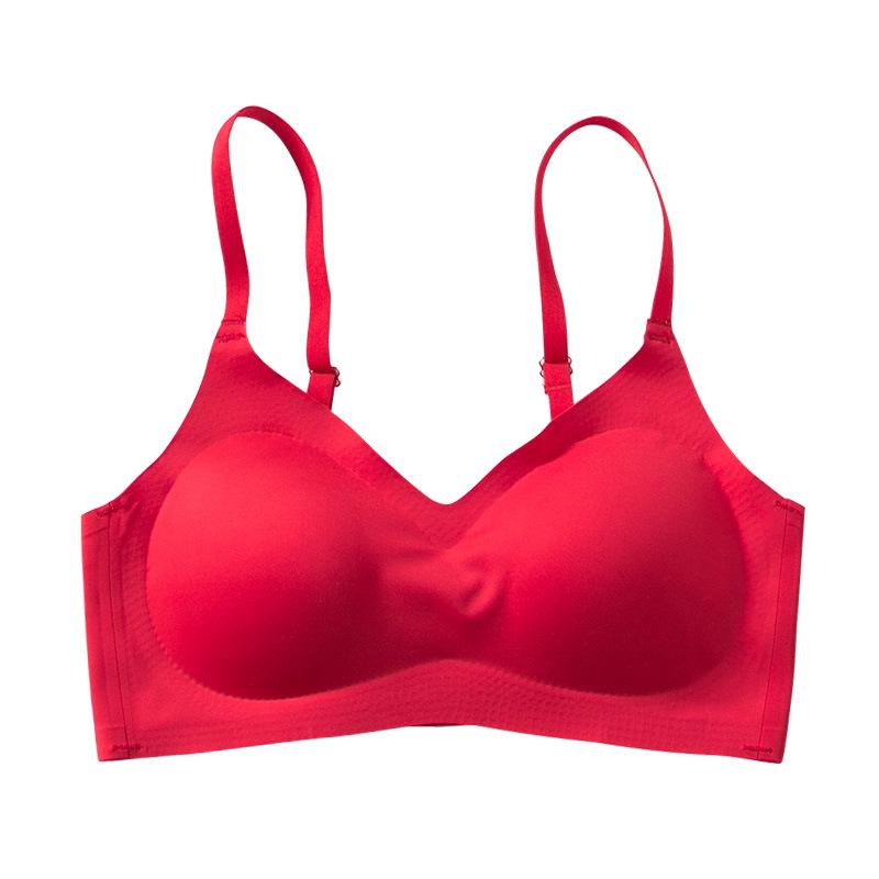 

Big Red Seamless Wireless Full Cup Comfort Bra Small (32/70) ярко-красный