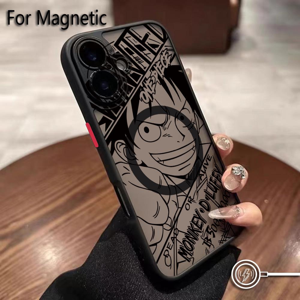

Anime Ones Pieces Luffys Zoros Phone Case for iPhone 17 16 15 14 13 12 11 Air Pro Max Mini XR XS X 7 8 6 6s Plus Matte Magnetic iPhone 11