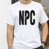 Summer fashion creative print letter NPC Tshirts casual mens soft and breathable Tshirts round neck short sleeved Tshirt