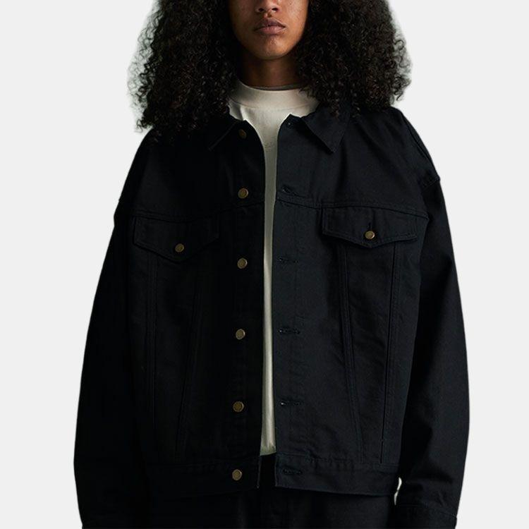 Fear of God Essentials FW23 Denim Jacket 'Jet Black' Men's 202BT234270F