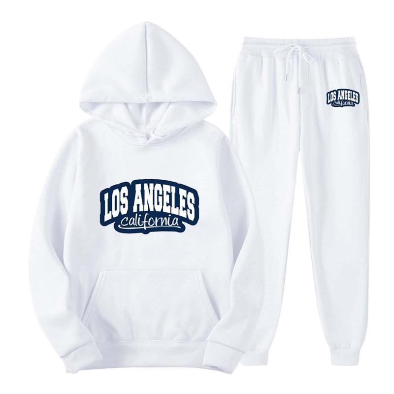 Men Women Hoodie Sweatshirt Set Winter Sport Jogging Tracksuit Fashion Print Casual