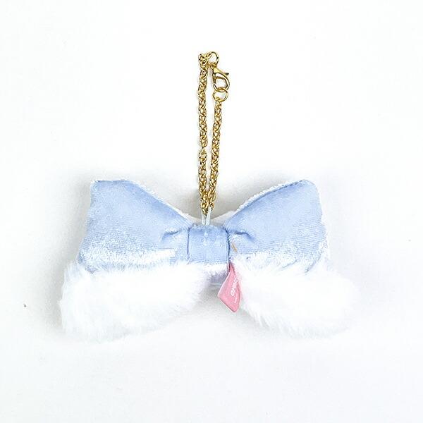 Sanrio Fluffy Ear Ribbon Bag Charm Cinnamoroll Keychain Mascot