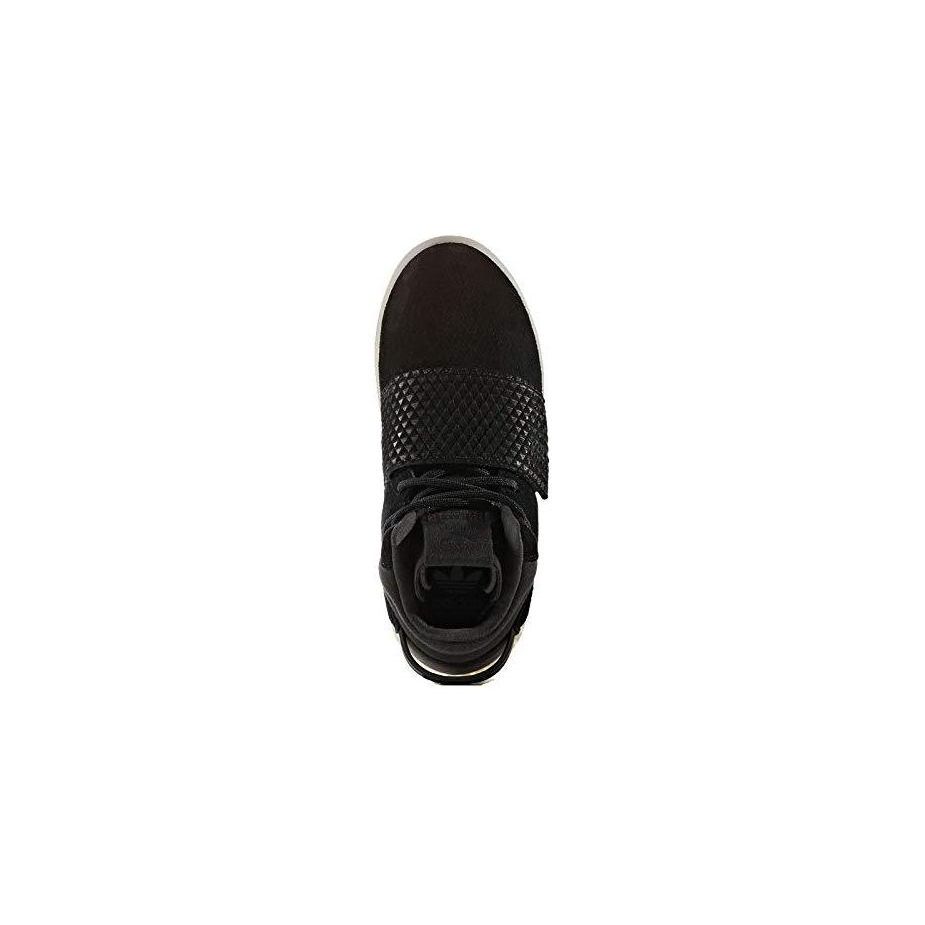 Adidas Originals Tubular Comfortable Simple Non-Slip Wear-Resistant Low-Top Kids Skate Shoes Kids Skate Shoes Black Gray BA9364