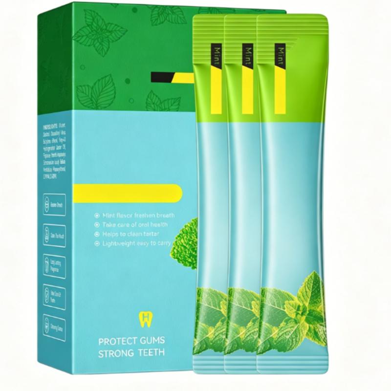 20 Palillos de Enjuague Bucal Sabor Melocotón de 10 ml, Limpian los Dientes, Refrescan el Aliento, Reducen el Mal Olor, Diseño en Paquete Individual, Higiénico y Fácil de Transportar