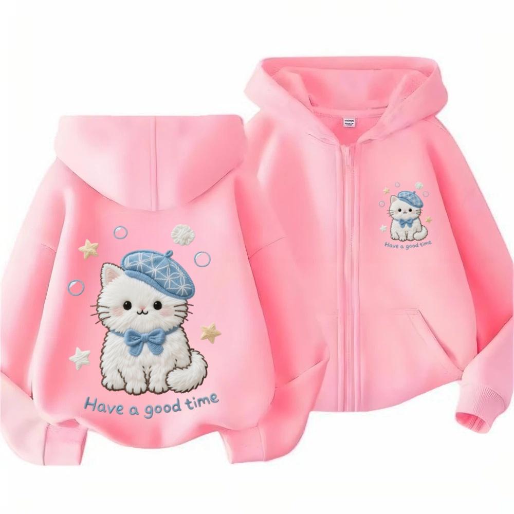Autumn-Winter Y2K Cool Star Pattern Children's Hooded Sweatshirt for Medium-Size Kids - Comfortable and Warm Pullover Sweater