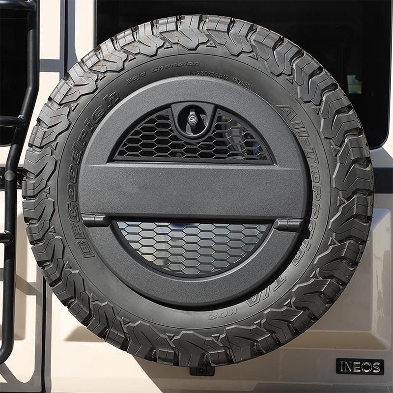 For Ineos Grenadier 2020-2025 Aluminum Alloy Car Tailgate Spare Tire Frame Decorative Patch Car Modification Accessories
