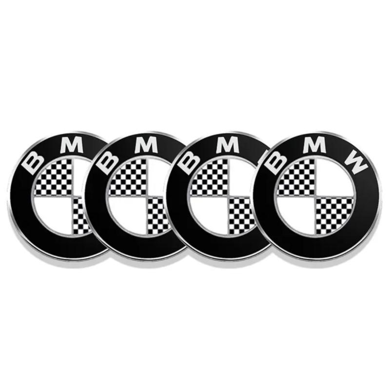 AXNX2 4Pcs 56/60/65mm Aluminum Car Wheel Center Hub Caps Sticker For BMW 3 5 6 7 1 Series Z4 X3 X6 E81 E71 E90 E93 F30 F10 E92 E60 E84