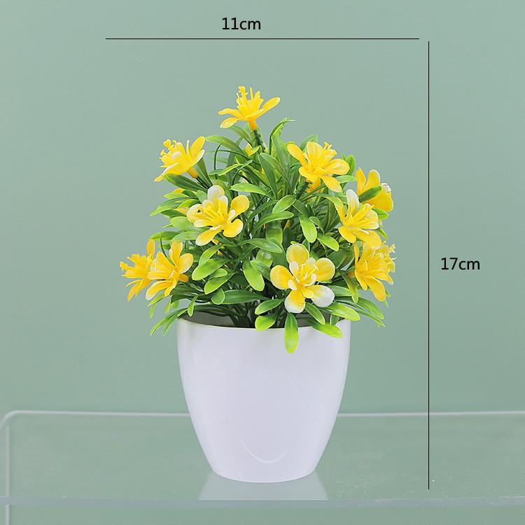 

Plastic Causonis Japonica Bush Home Decor For Indoor Living Space And Office Accent Yellow