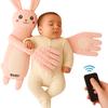 Plush Pillow Calming Bunny for Falling Asleep, Cuddling, Patting