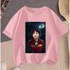 Hot Sale 2D Stranger Things Cartoon Print Casual Summer Short Sleeve T Shirt For Kids Teenagers Girls Boys