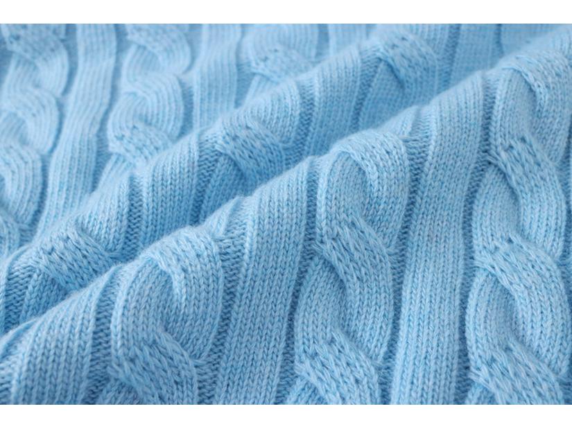 Men's Little Horse Cable Knit Polo Sweater - Thick, Stand Collar, Half-Zip for Autumn/Winter.