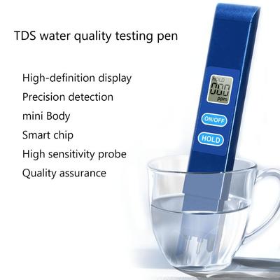 LCD Digital Display Household Water Test Pen Waterproof High Accuracy Water Quality Meter 0-9990ppm Multifunction