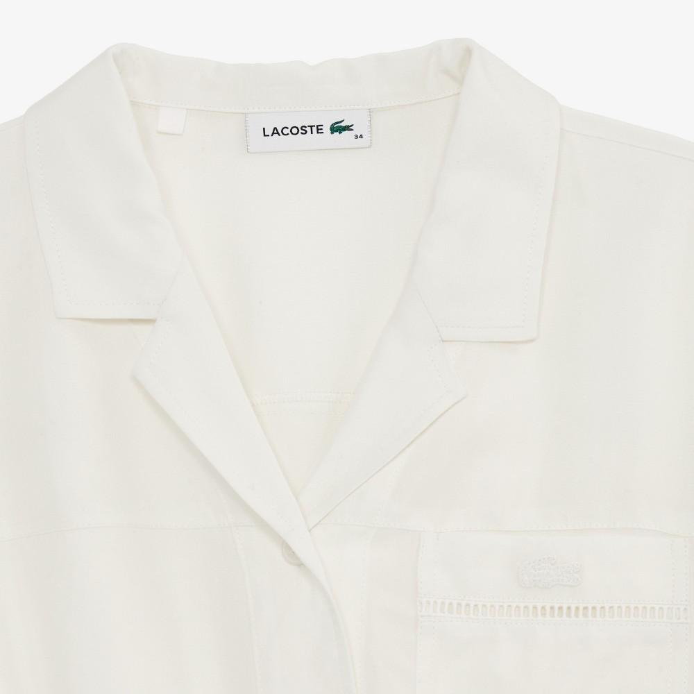 [Lacoste] Women's Openwork Detail Shirt Dress EF236E-56GS7G