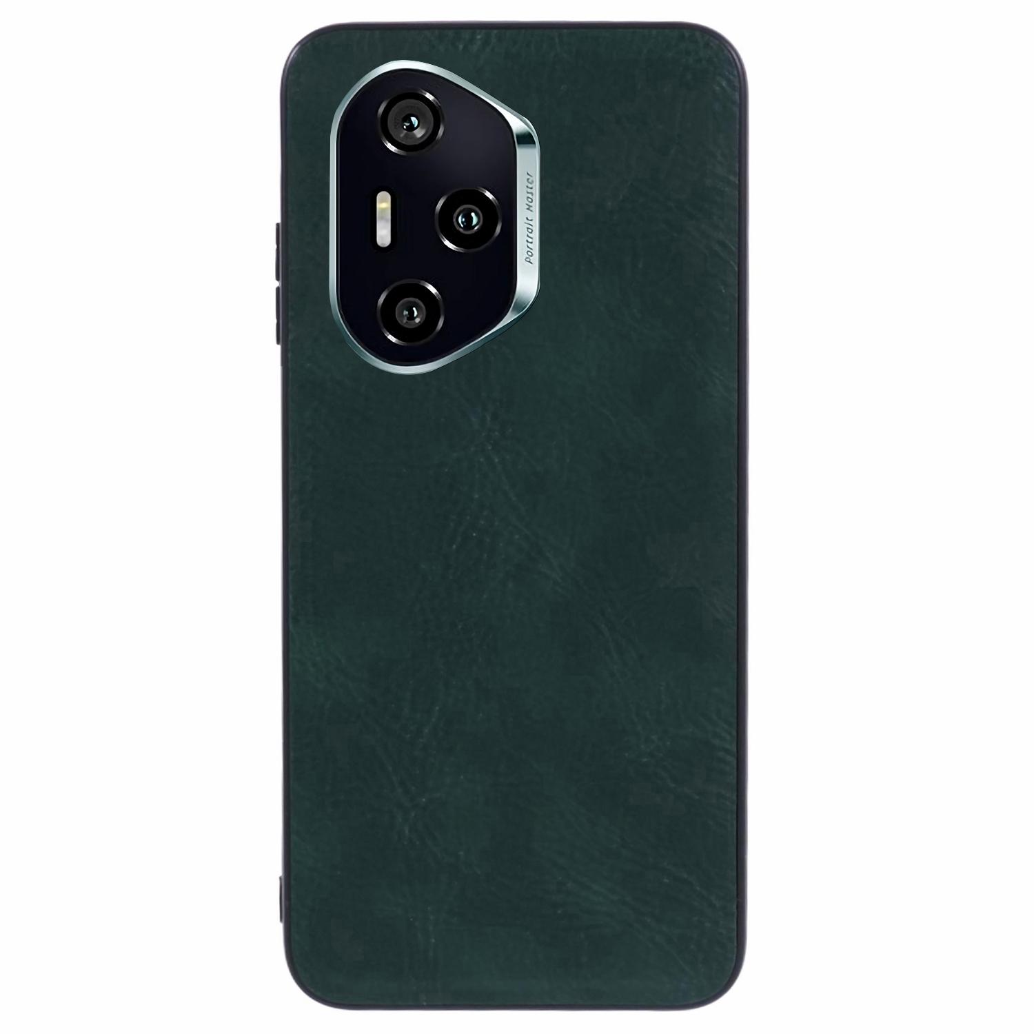 

Для Honor 300 Pro Чехол Ретро Кожаное Покрытие ПК+ТПУ Чехол для Телефона Green