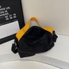 Sports Style Large Capacity Fitness Bag Contrast Color Design Shoulder Crossbody Bag Pillow Bag
