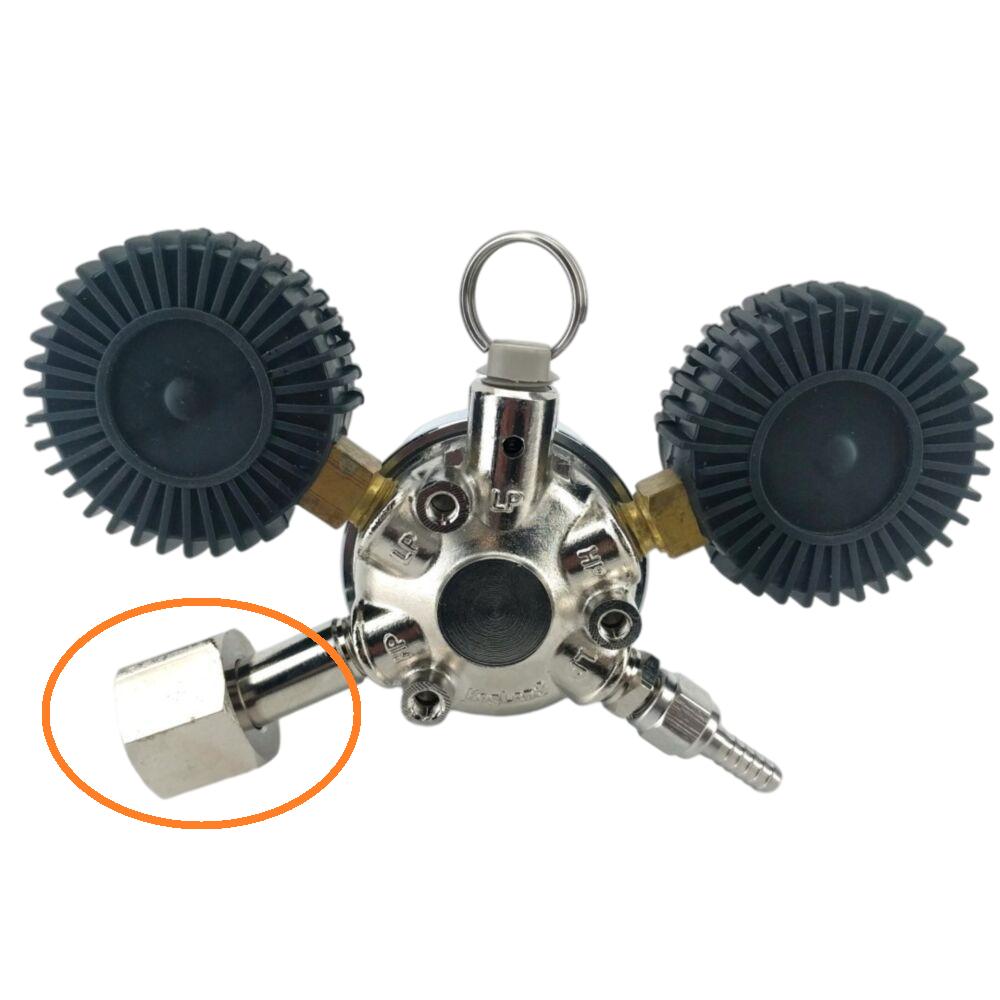 KegLand Type 30 - 1/4inch Thread Nut & Stem for MK Regulators Beer Brewing Home Kicthen