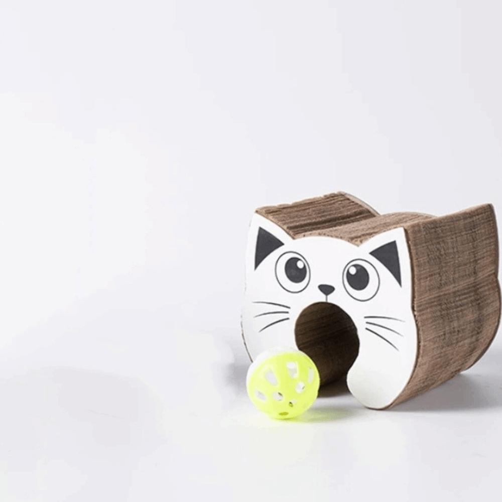 

Wear-Resistant Accordion Cat Scratching Board Unbreakable Variable Cat Spinning Wheel Magnetic with Ball Cat Teaser Toy