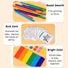 Montessori Rainbow Sticks Early Education Children's Puzzle Matching Counting Sticks Math Teaching AIDS Wooden Toys